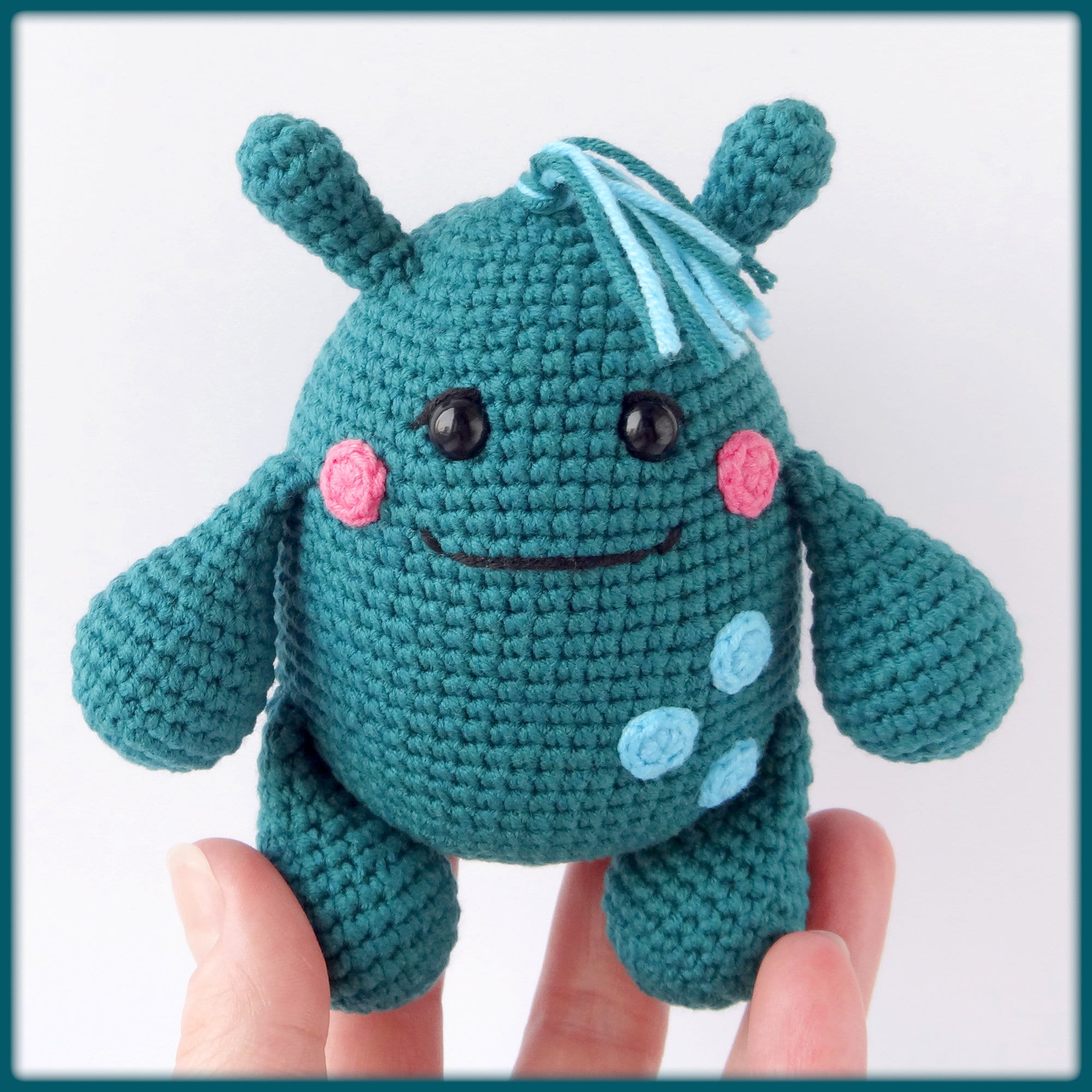 かわいい編みぐるみモンスターの斧編み図 - Etsy 日本