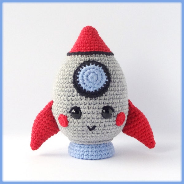 Cute amigurumi Rocket Crochet Pattern, crochet rocket pattern