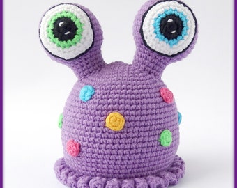 Cute Amigurumi Monster Slug Crochet Pattern, crochet slug pattern, amigurumi slug pattern