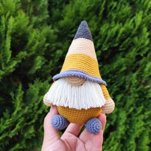 Pencil gnome Crochet Pattern - amigurumi gnome PDF tutorial