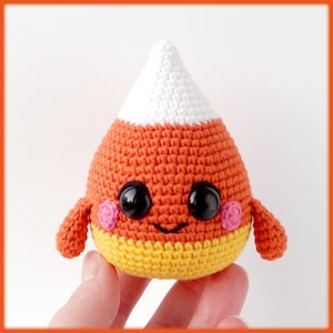 Cute candy corn Crochet Pattern pdf tutorial