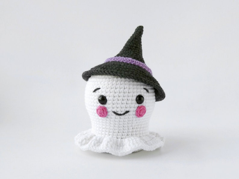 Halloween Ghost in a Witch Hat Crochet Pattern