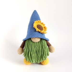 Sunflower Gnome Crochet Pattern PDF