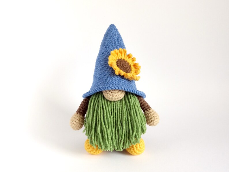 Sunflower Gnome Crochet Pattern PDF
