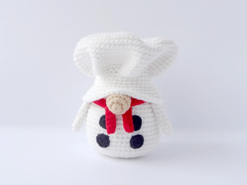 How to crochet chef gnome amigrumi pattern