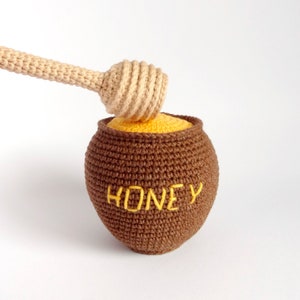 Honey Pot Crochet Pattern - Crochet Honey Pot With Honey Dipper ...