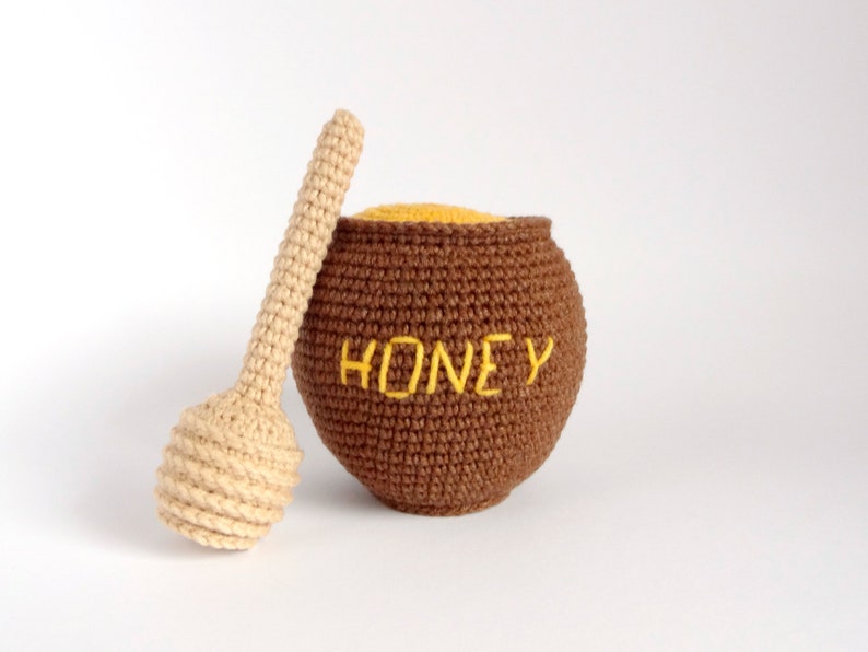 Honey Pot Crochet Pattern Crochet Honey Pot With Honey Dipper Etsy