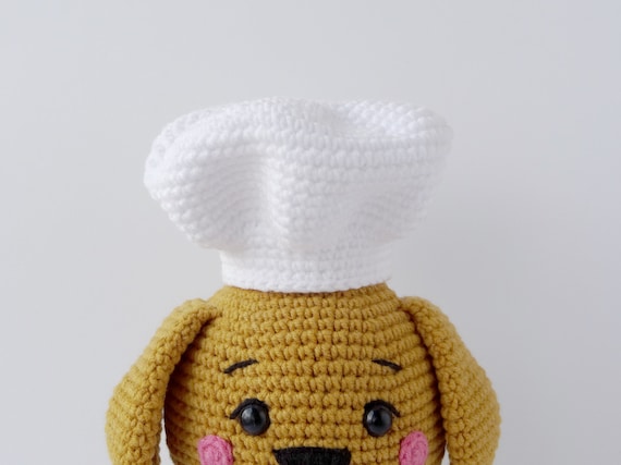 Chef Hat Crochet Pattern for Amigurumi 