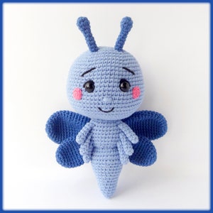 Flutter the Butterfly Crochet Pattern - amigurumi butterfly PDF tutorial