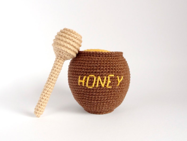 Honey Pot Crochet Pattern Crochet Honey Pot With Honey Dipper Etsy