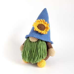 Amigurumi Sunflower Gnome Crochet Pattern