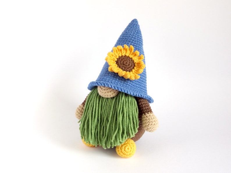 Amigurumi Sunflower Gnome Crochet Pattern
