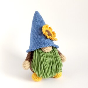 Sunflower Gnome Crochet PDF Tutorial