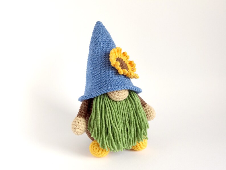Sunflower Gnome Crochet PDF Tutorial