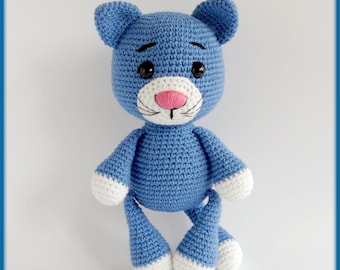 Max the Cat Crochet Pattern - cute amigurumi animal PDF tutorial