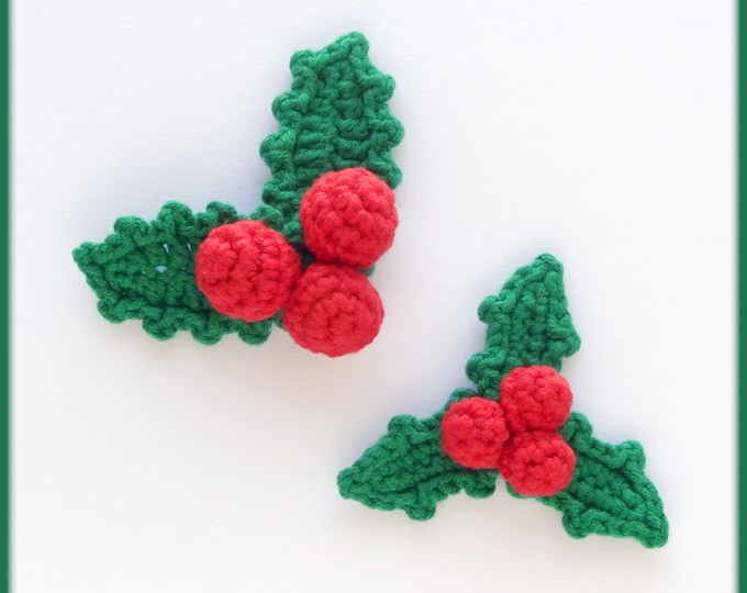 Holly Napkin Ring Knitting PATTERN, Christmas Napkin Holders Diy, Knit