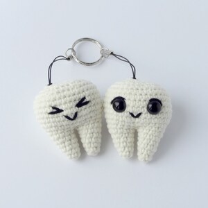 Cute amigurumi tooth crochet pattern