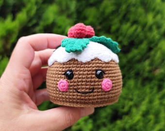 Haakpatroon voor een kerstpudding - amigurumi PDF-handleiding
