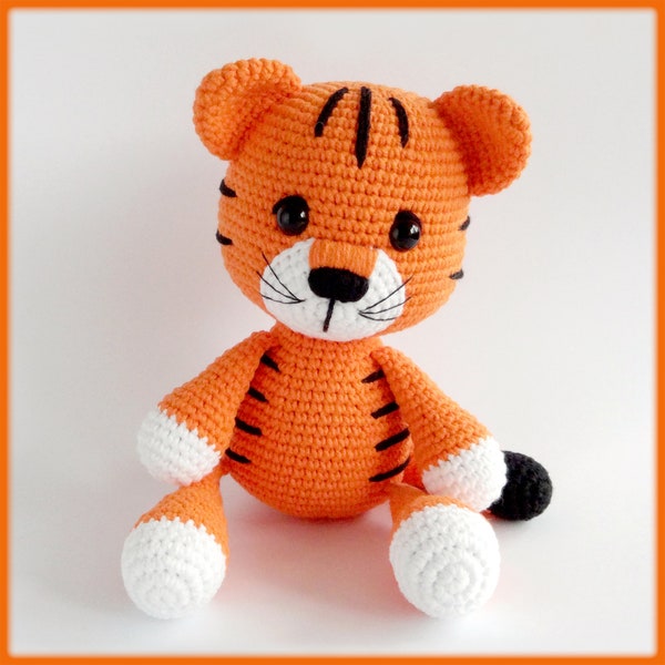 Tony the Tiger Crochet Pattern amigurumi toy, crochet tiger pattern, amigurumi tiger pattern