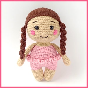 Girl Crochet Pattern amigurumi doll, crochet doll pattern, amigurumi doll pattern, crochet girl amigurumi pdf pattern