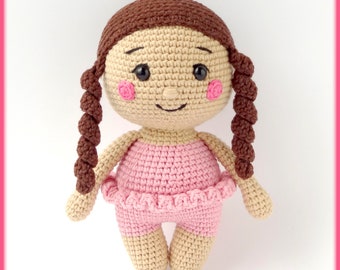 Girl Crochet Pattern amigurumi doll, crochet doll pattern, amigurumi doll pattern, crochet girl amigurumi pdf pattern