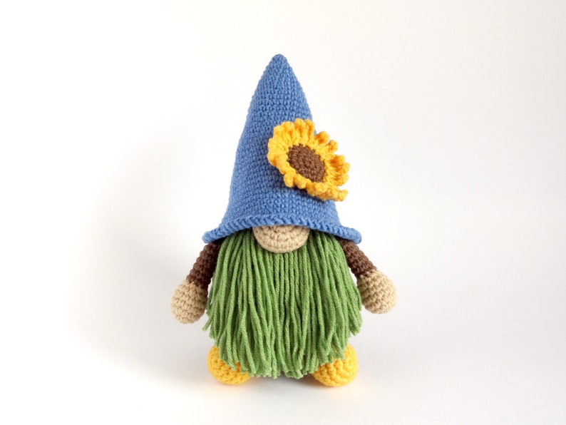 Crochet Sunflower Gnome PDF Pattern