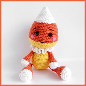 Candy corn doll Crochet Pattern