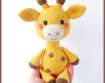 George the Giraffe Crochet Pattern - amigurumi animal PDF tutorial