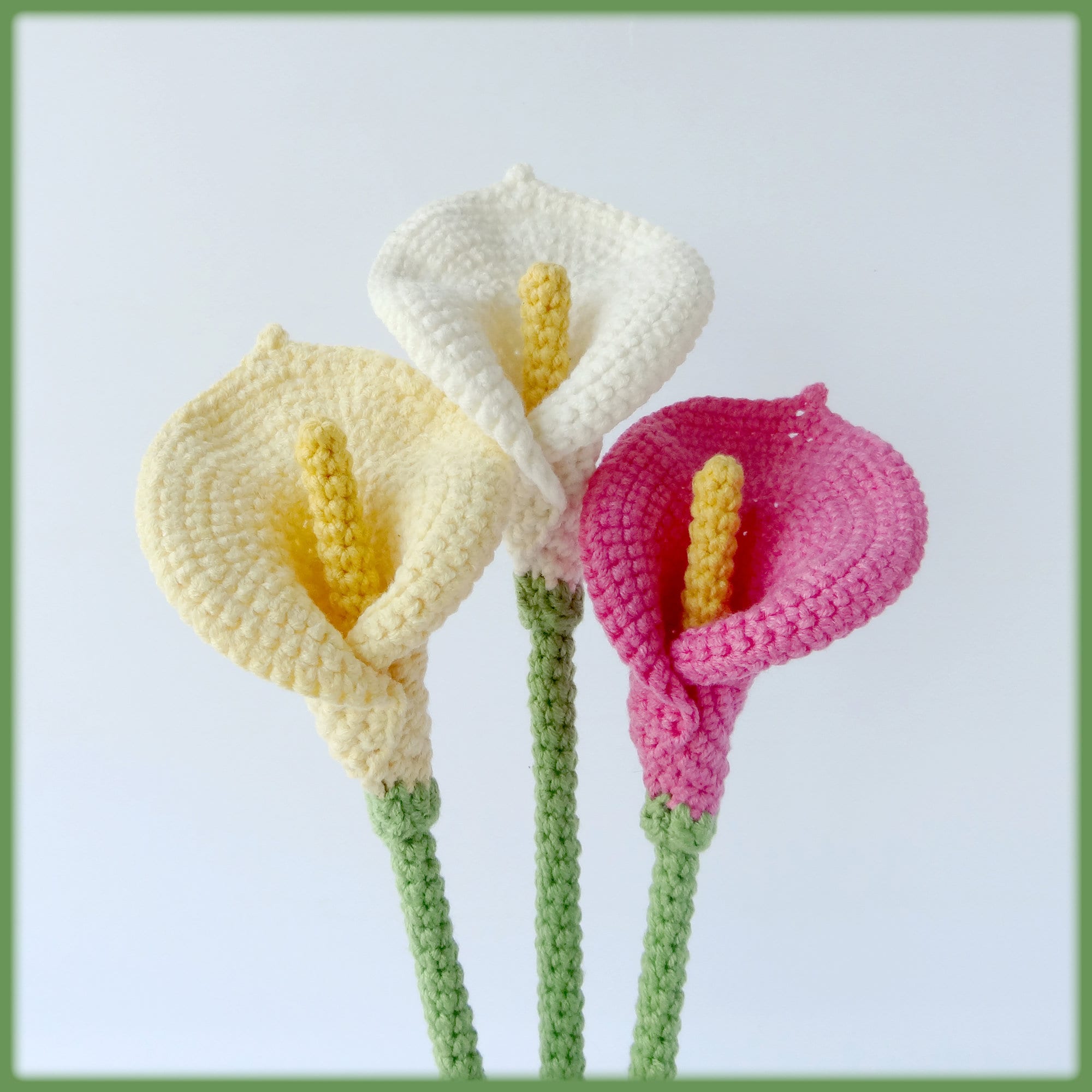 Calla Lily Crochet Pattern with Step-by-Step Photos