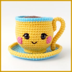 Cute Coffee Cup Crochet Pattern amigurumi food toy
