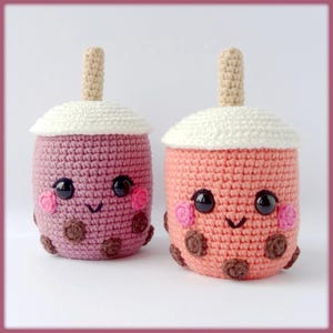 Bubble tea Häkelanleitung Amigurumi Häkelanleitung