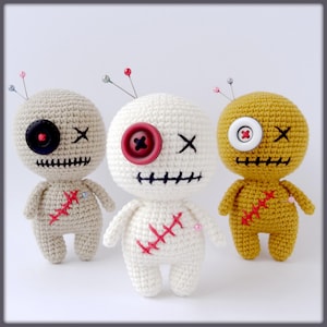 Tiny Voodoo Doll Crochet Pattern amigurumi toy