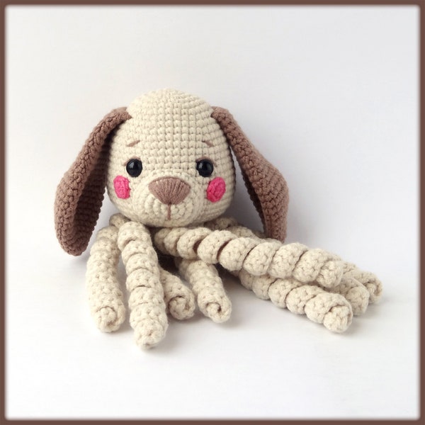 Amigurumi Dog Octopus Crochet Pattern, crochet octopus dog pattern, amigurumi octopus dog pattern, octopus crochet pattern for beginners