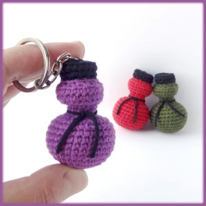 Potion bottle keychain Crochet Pattern