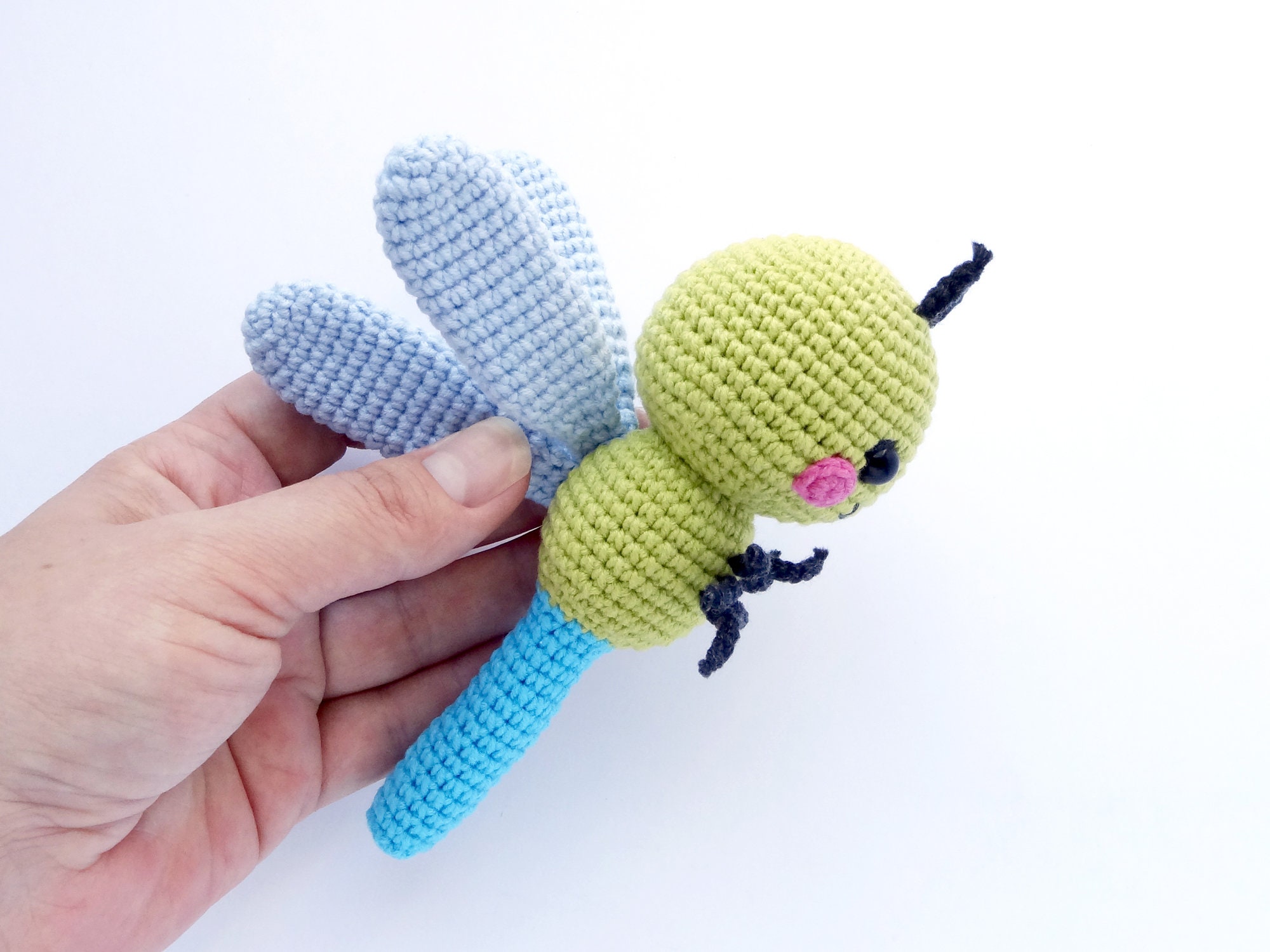 Dragonfly Crochet Pattern Cute Dragonfly Amigurumi Crochet Etsy
