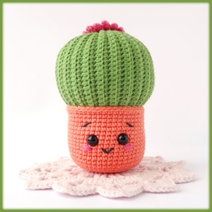 Crochet Cactus in a Cute Pot Amigurumi Crochet Pattern, amigurumi cactus crochet pattern, crochet cactus pattern, cute pot with cactus