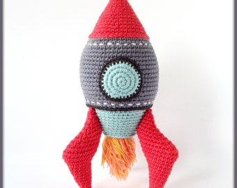 Rocket Crochet Pattern amigurumi toy