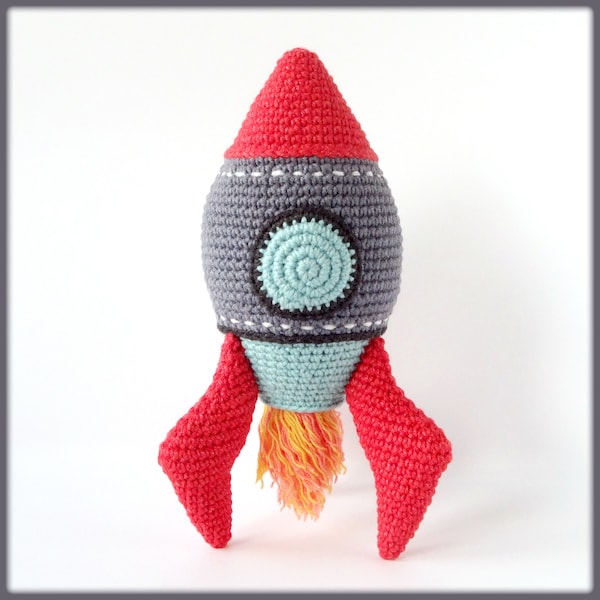 Rocket Crochet Pattern amigurumi toy