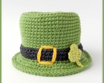 Leprechaun Hat Crochet Pattern for amigurumi toys - St. Patrick’s Day PDF tutorial