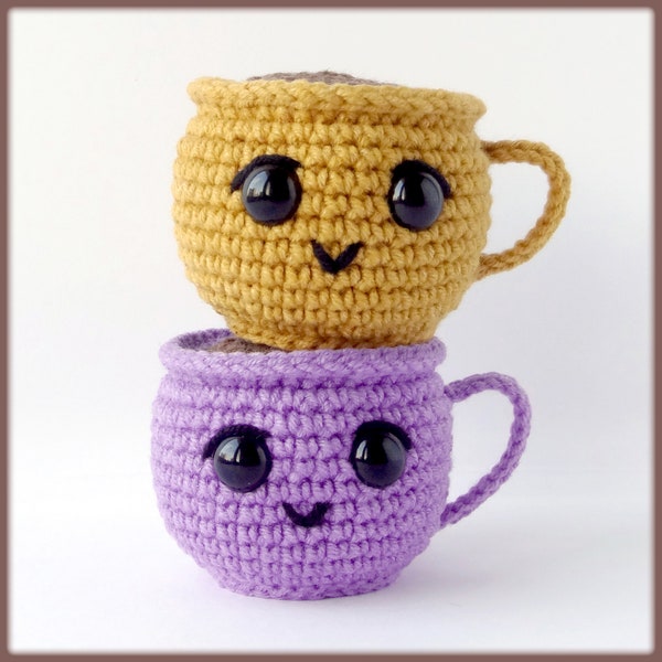 Tiny Coffee Cup Crochet Pattern amigurumi food