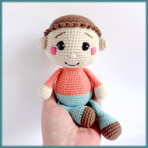 Boy Crochet Pattern amigurumi doll