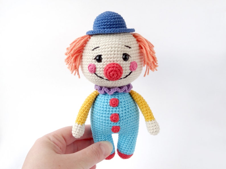 Clown Crochet Pattern Amigurumi Doll Crochet Clown Pattern Etsy India