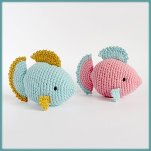 Fish Crochet Pattern amigurumi toy, crochet pattern fish, crochet amigurumi fish pattern