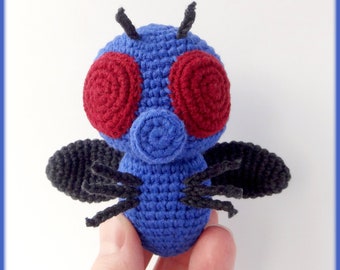 Bottle Fly Crochet Pattern amigurumi insect, crochet amigurumi bottle fly pattern