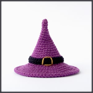 Halloween witch hat Crochet Pattern for amigurumi toys