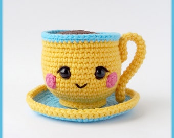 Cute Coffee Cup Crochet Pattern amigurumi food toy