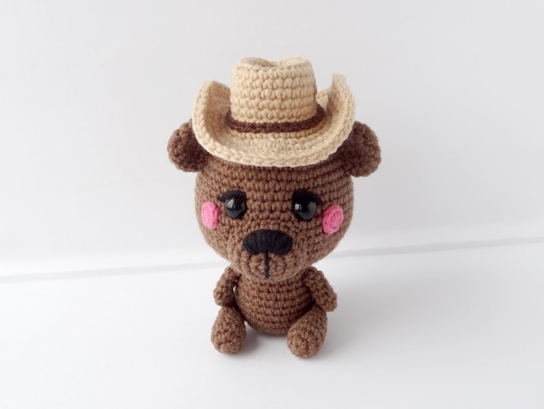 Cowboy hat for amigurumi toys Crochet Pattern