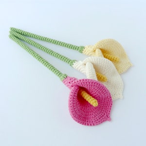 Calla Lily Crochet Pattern Crochet Calla Lily Flowers Pdf Tutorial Etsy