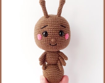 Padrão de crochê da formiga Arcus - tutorial em PDF de amigurumi de inseto