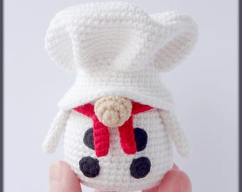 Amigurumi chef gnome Crochet Pattern